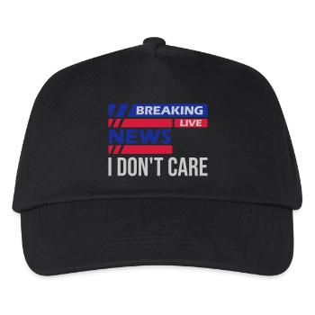 Breaking news don t - Kinder Basecap - Schwarz - Vorne