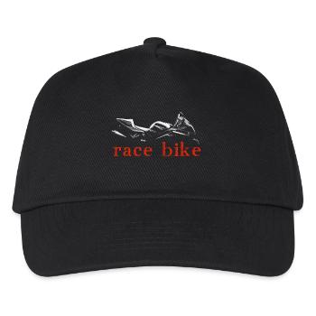 Race bike - Kids’ Baseball Cap - black - Front