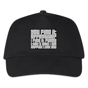 You find it offensive - Kinder Basecap - Schwarz - Vorne