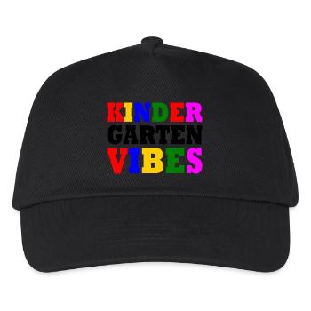 kindergarten vibes - Kinder Basecap - Schwarz - Vorne