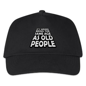 être âgé - Casquette de baseball Enfant - noir - Devant