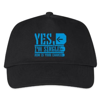 single now your chance - Kinder Basecap - Schwarz - Vorne