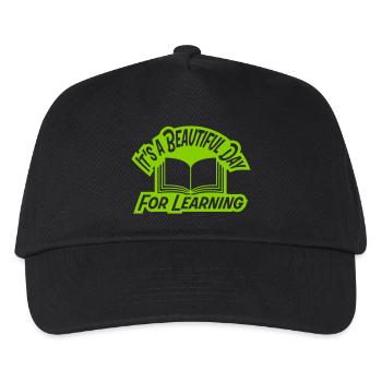 beautiful day for learning - Kids’ Baseball Cap - black - Front
