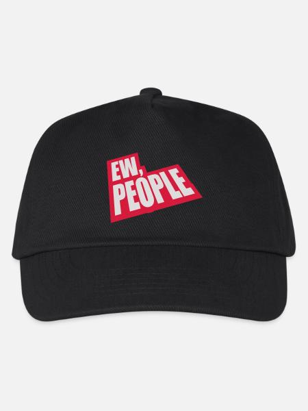 ew people lustiges Zitat - Kinder Basecap - Schwarz