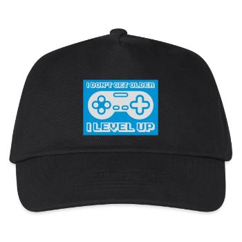 get older level up - Kids’ Baseball Cap - black - Front