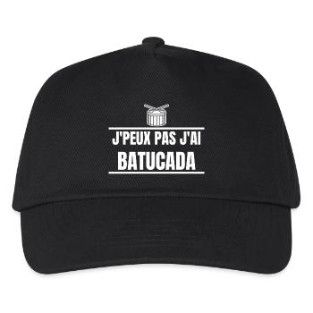 batucada, samba, carnaval de rio, percussion - Casquette de baseball Enfant - noir - Devant