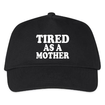 Tired as a mother - Kids’ Baseball Cap - black - Front