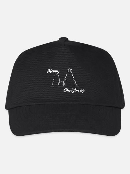 Père Noël sur l’arbre, Joyeux Noël, Noël - Casquette de baseball Enfant - noir