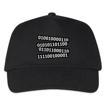 Binary Code Program Language - Kids’ Baseball Cap - black - Front