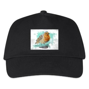 Robin - Kinder Basecap - Schwarz - Vorne