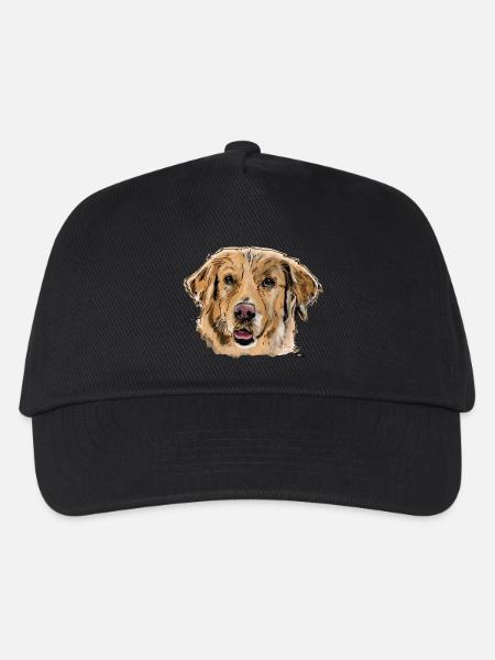 Golden Retriever - Kinder Basecap - Schwarz