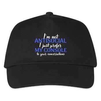 Je préfère mon ordinateur - Casquette de baseball Enfant - noir - Devant