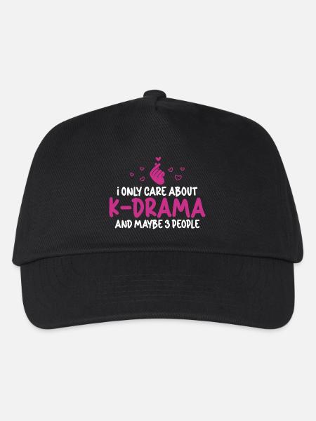 K-Drama Korea K-Pop Serien Design - Kinder Basecap - Schwarz