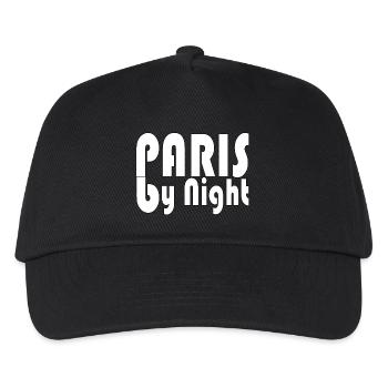 Paris bei Nacht - Kinder Basecap - Schwarz - Vorne