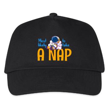 Most Likely to Take a Nap - Kids’ Baseball Cap - black - Front