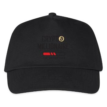 Crypto Millionaire in progress - Kids’ Baseball Cap - black - Front