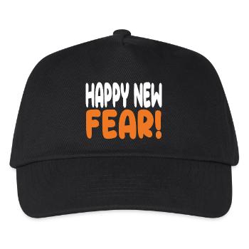 Happy New Fear! - Kids’ Baseball Cap - black - Front