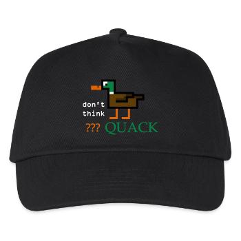 Duck Quack - Kids’ Baseball Cap - black - Front