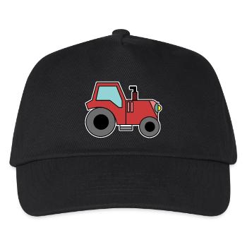 Country Life Tractor Farm Motor Vehicle Farmer - Kids’ Baseball Cap - black - Front