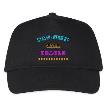 Manger, dormir, marcher, Beagle - Casquette de baseball Enfant - noir - Devant