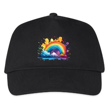 Votre arc-en-ciel - Casquette de baseball Enfant - noir - Devant