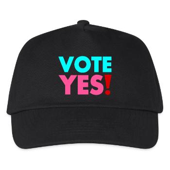 Vote yes - Kinder Basecap - Schwarz - Vorne