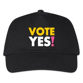 Vote yes - Kinder Basecap - Schwarz - Vorne