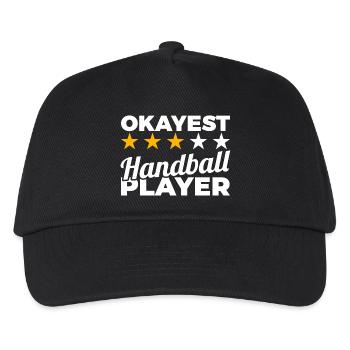 Joueur de handball moyen - Casquette de baseball Enfant - noir - Devant