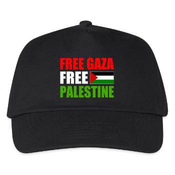 Free gaza free palestine - Kids’ Baseball Cap - black - Front