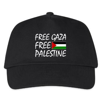 Free gaza Free palestine - Kids’ Baseball Cap - black - Front