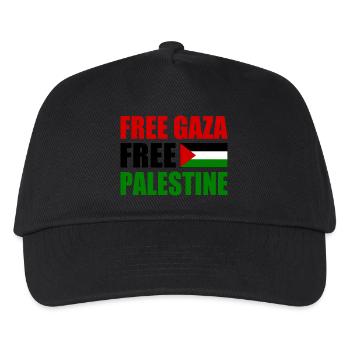 Free gaza Free palestine - Kids’ Baseball Cap - black - Front