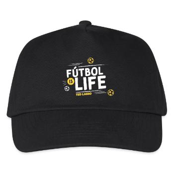 Ted Lasso Fútbol Is Life - Kinder Basecap - Schwarz - Vorne