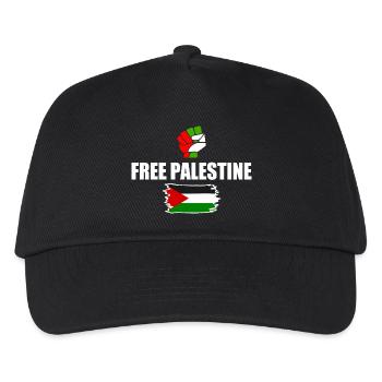 Free palestine - Kinder Basecap - Schwarz - Vorne