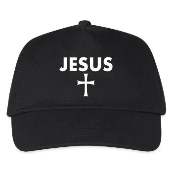 Jesus cross - Kids’ Baseball Cap - black - Front