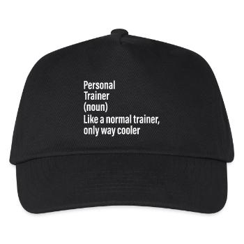 Personal Trainer Noun Funny Shirt - Kids’ Baseball Cap - black - Front
