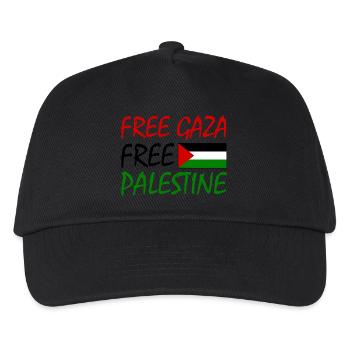 Free gaza Free palestine - Kids’ Baseball Cap - black - Front