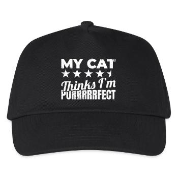 Mon chat me trouve ronronnant - Casquette de baseball Enfant - noir - Devant