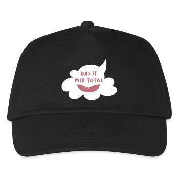 Wolke Wurst cool Quotes gleichgütig egal Bürohumor - Kinder Basecap - Schwarz - Vorne