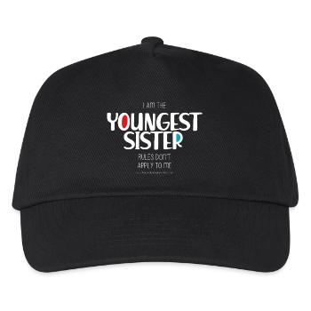 Jüngste Schwester - Kinder Basecap - Schwarz - Vorne