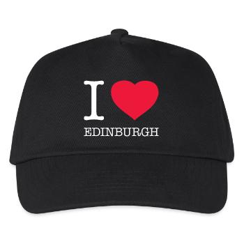 I LOVE EDINBURGH - Kinder Basecap - Schwarz - Vorne