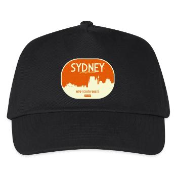 Sydney Skyline Retro Badge - Kids’ Baseball Cap - black - Front