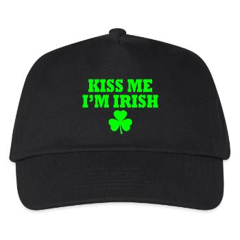 Kiss me im irish - Kinder Basecap - Schwarz - Vorne