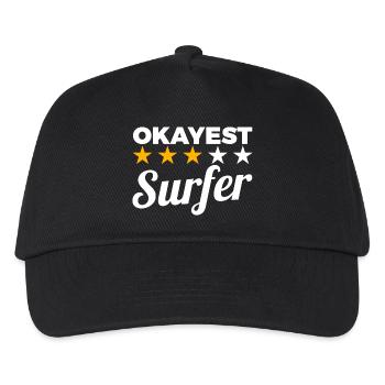 Okayest Surfer - Kinder Basecap - Schwarz - Vorne