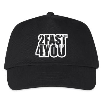 Too Fast for You Saying 2 Too Fast 4 For You - Kids’ Baseball Cap - black - Front
