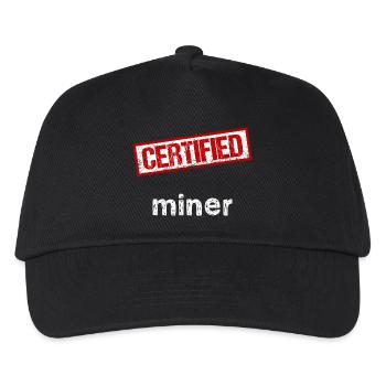 Bergarbeiter - Kinder Basecap - Schwarz - Vorne
