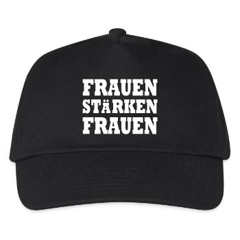 frauen stärken frauen - Kinder Basecap - Schwarz - Vorne