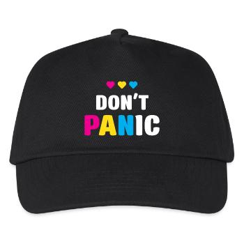 LGBT Pride Month - Keine Panik - Kinder Basecap - Schwarz - Vorne