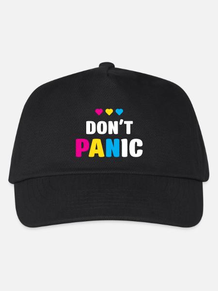 LGBT Pride Month - Keine Panik - Kinder Basecap - Schwarz