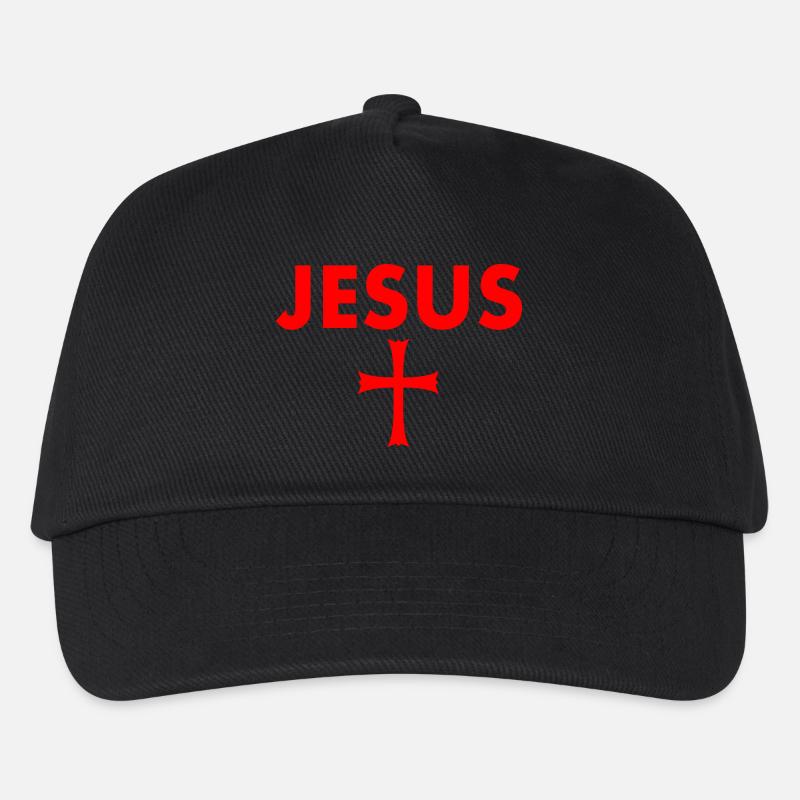 jesus kreuz - Kinder Basecap - Schwarz