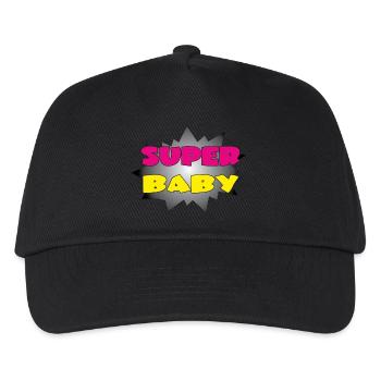 SUPER BABY - Kids’ Baseball Cap - black - Front